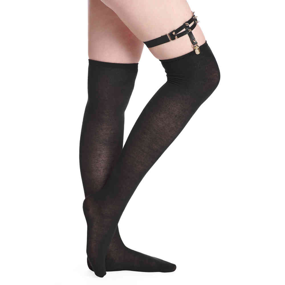 Banned - Sparklers Leg Garter Harnais de jambe - Noir